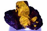Fluorescent Zircon Crystals and Magnetite in Biotite Schist - Norway #363883-1
